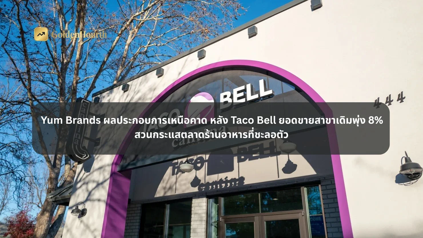 Yum Brands ผลประกอบการเหนือคาด หลัง Taco Bell ยอดขายสาขาเดิมพุ่ง 8%