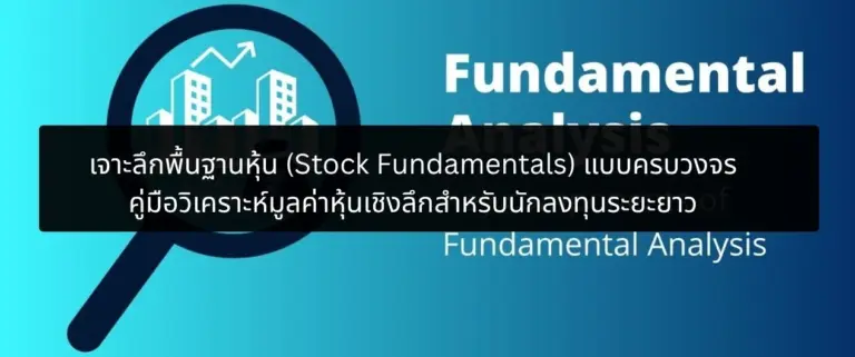 เจาะลึกพื้นฐานหุ้น (Stock Fundamentals) แบบครบวงจร: คู่มือวิเคราะห์มูลค่าหุ้นเชิงลึกสำหรับนักลงทุนระยะยาว