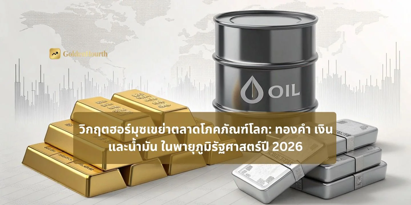 วิกฤตฮอร์มุซเขย่าตลาดโภคภัณฑ์โลก: ทองคำ เงิน และน้ำมัน ในพายุภูมิรัฐศาสตร์ปี 2026
