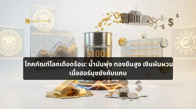 โภคภัณฑ์โลกเดือดร้อน: น้ำมันพุ่ง ทองยืนสูง เงินผันผวน เมื่อฮอร์มุซยังคับแคบ