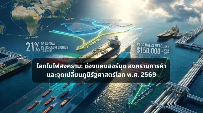 โลกในไฟสงคราม: ช่องแคบฮอร์มุซ สงครามการค้า และจุดเปลี่ยนภูมิรัฐศาสตร์โลก พ.ศ. 2569