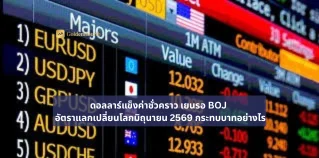 ดอลลาร์แข็งค่าชั่วคราว เยนรอ BOJ — อัตราแลกเปลี่ยนโลกมิถุนายน 2569 กระทบบาทอย่างไร