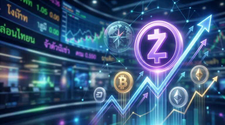 Zcash พุ่ง 23% ขณะบิตคอยน์ยืนเหนือ 76,000 ดอลลาร์